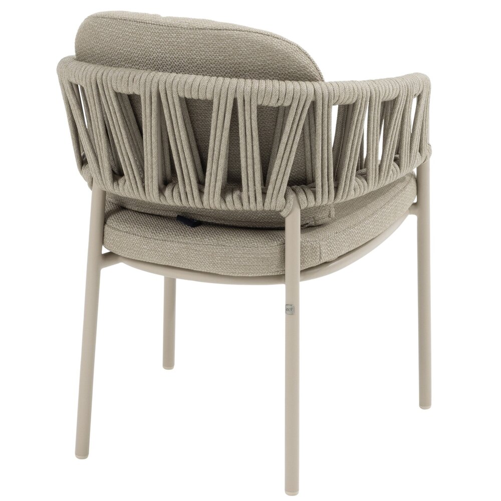 Taste 4SO Calma Sarah dining tuinset 120xH75 cm rond 5 delig keramiek latte Taste 4SO