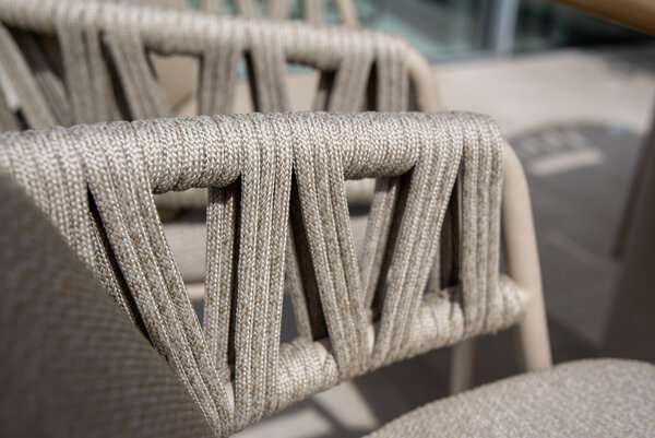 Taste 4SO Calma Sarah dining tuinset 120xH75 cm rond 5 delig keramiek latte Taste 4SO