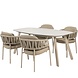 Taste 4SO Calma Manolo dining tuinset 180x95xH75 cm 5 delig latte keramiek Taste 4SO