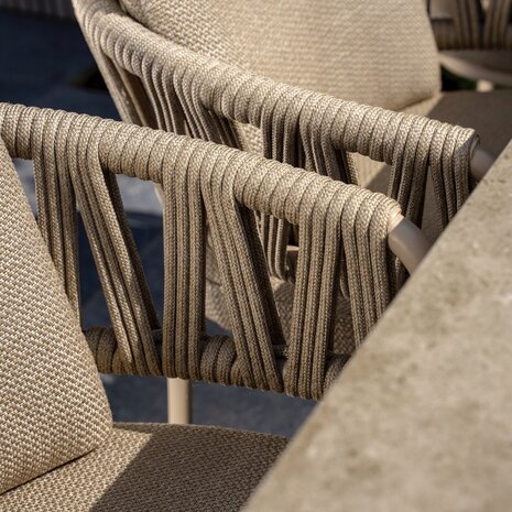 Taste 4SO Calma Manolo dining tuinset 180x95xH75 cm 5 delig latte keramiek Taste 4SO