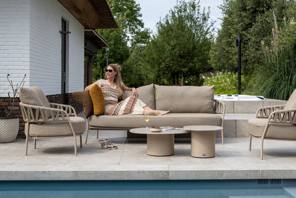 Taste 4SO Calma stoel bank loungeset 5 delig rope latte Taste 4SO