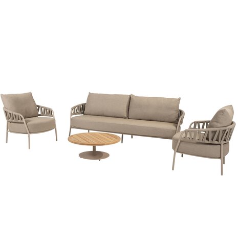 Taste 4SO Calma stoel bank loungeset 4 delig rope latte Taste 4SO