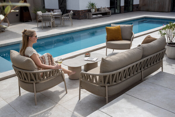 Taste 4SO Calma stoel bank loungeset 4 delig rope latte Taste 4SO