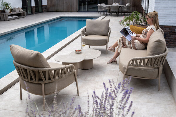 Taste 4SO Calma stoel bank loungeset 4 delig rope latte Taste 4SO