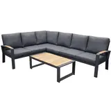AVH-Collectie Showroommodel Costa Rica hoek loungeset 5 delig aluminium antraciet AVH-Collectie Showroommodel Costa Rica hoek loungeset 5 delig aluminium antraciet