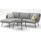 AVH-Collectie Showroommodel Ascona chaise longue loungeset 3 delig rope AVH-Collectie Showroommodel Ascona chaise longue loungeset 3 delig rope