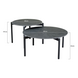 AVH-Collectie Tucson salontafels 87 cm rond en 67 cm rond keramiek antraciet AVH-Collectie Tucson salontafels 87 cm rond en 67 cm rond keramiek antraciet