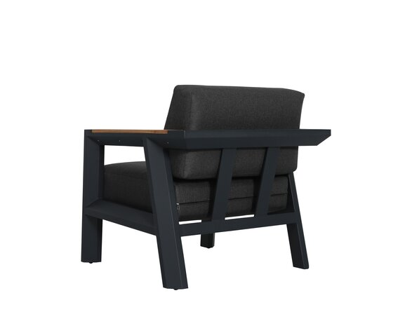 AVH-Collectie Showroommodel Victoria stoel bank loungeset 4 delig aluminium teak