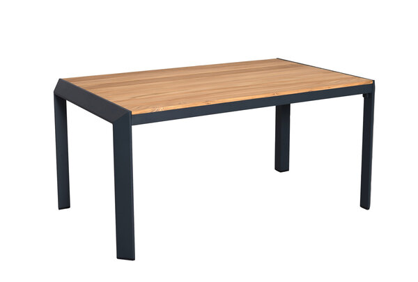 AVH-Collectie Victoria dining tuintafel 140x80xH64,5 cm antraciet teak AVH-Collectie Victoria dining tuintafel 140x80xH64,5 cm antraciet teak