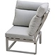 AVH-Collectie Ripasso hoek loungeset 5 delig aluminium latte zand teak