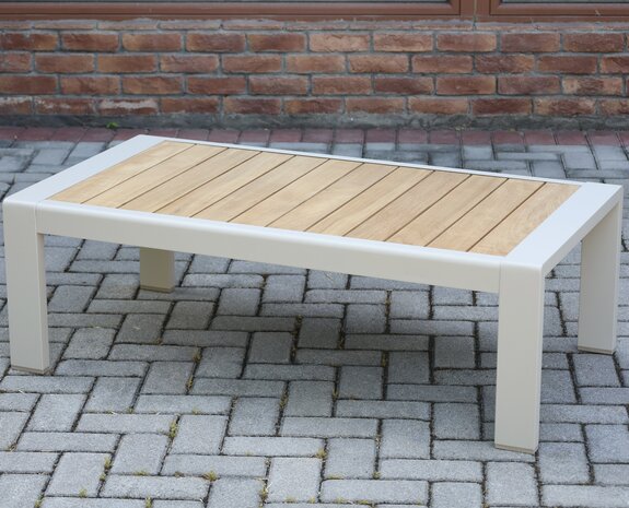 AVH-Collectie Ripasso hoek loungeset 5 delig aluminium latte zand teak
