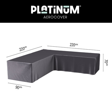 Aerocover Platinum AeroCover Loungesethoes hoekset 220x220x90xH70 Aerocover Platinum AeroCover Loungesethoes hoekset 220x220x90xH70