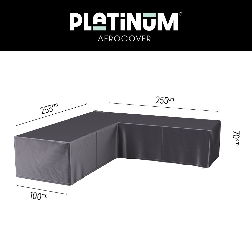 Aerocover Platinum AeroCover Loungesethoes hoekset 255x255x100xH70 Aerocover Platinum AeroCover Loungesethoes hoekset 255x255x100xH70
