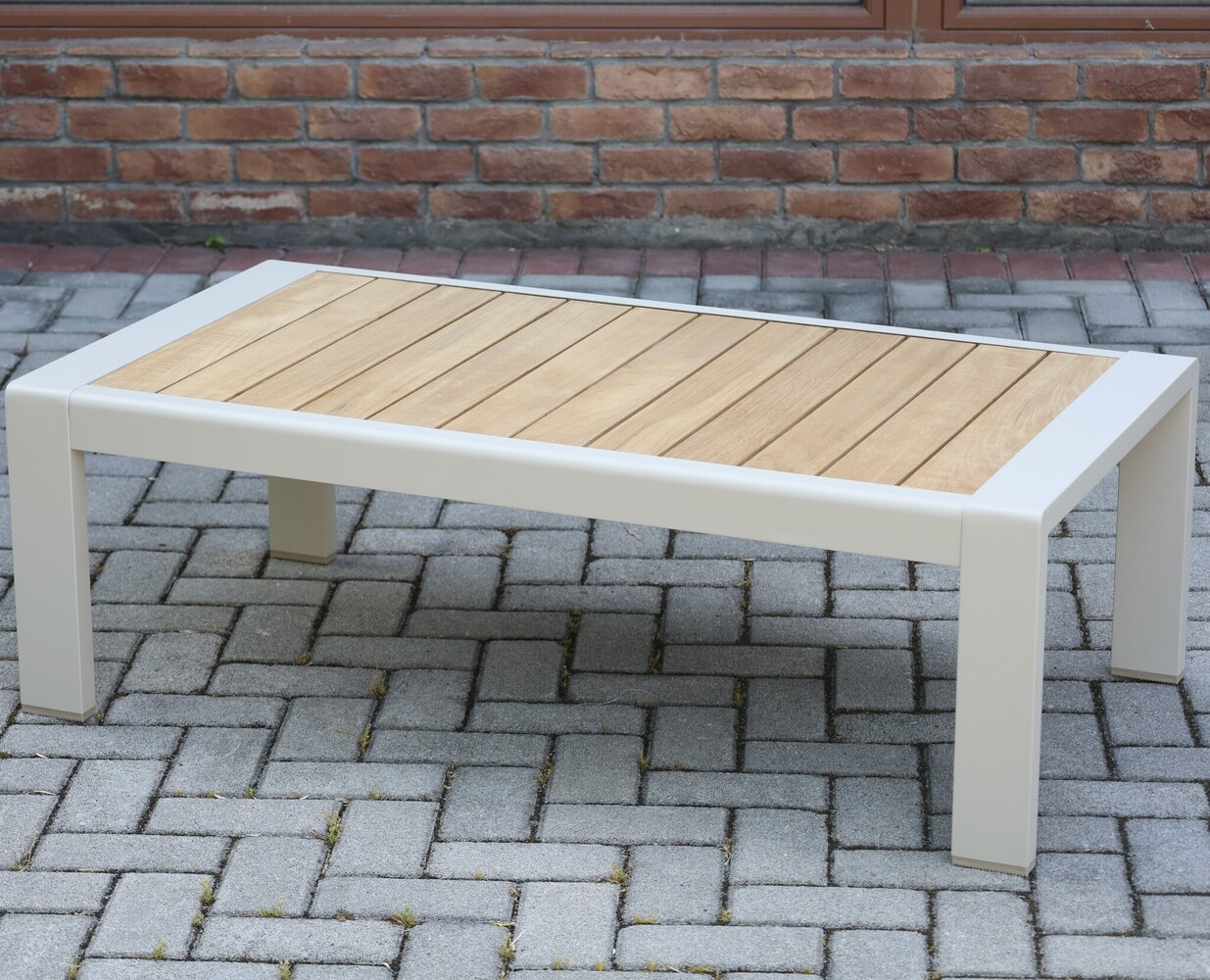 AVH-Collectie Ripasso hoek loungeset 6 delig aluminium latte zand teak