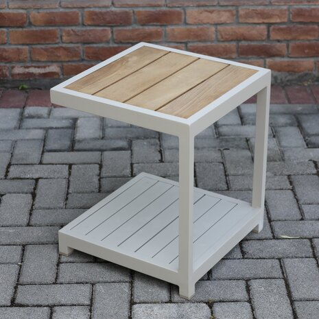 AVH-Collectie Ripasso lounge balkonset verstelbaar 5 delig latte zand aluminium teak AVH-Collectie Ripasso lounge balkonset verstelbaar 5 delig latte zand aluminium teak