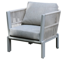 AVH-Collectie Veneto lounge tuinstoel latte zand aluminium rope AVH-Collectie Veneto lounge tuinstoel latte zand aluminium rope