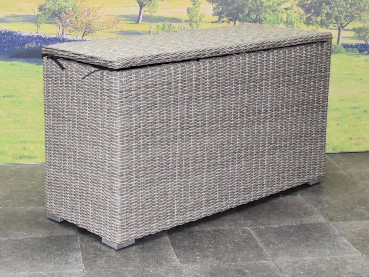 AVH-Collectie Showroommodel Kussenbox klein 126x47xH71 cm grijs