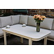 AVH-Collectie Veneto dining hoek loungeset 3 delig aluminium latte zand rope