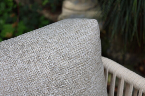 AVH-Collectie Veneto dining hoek loungeset 4 delig aluminium latte zand rope