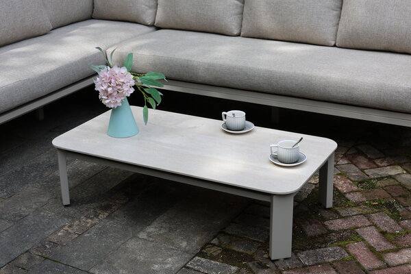 AVH-Collectie Veneto hoek loungeset 4 delig aluminium latte zand rope AVH-Collectie Veneto hoek loungeset 4 delig aluminium latte zand rope