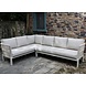 AVH-Collectie Veneto hoek loungeset 4 delig aluminium latte zand rope AVH-Collectie Veneto hoek loungeset 4 delig aluminium latte zand rope