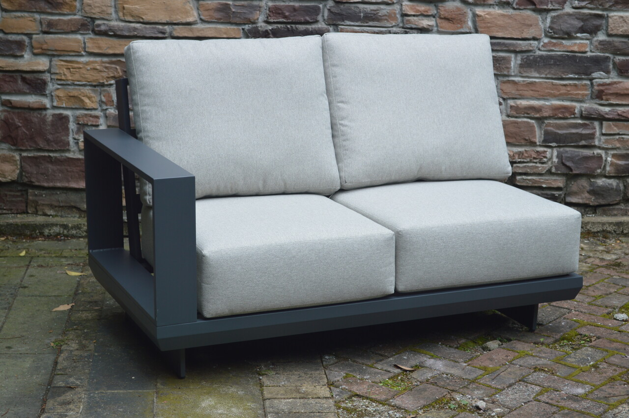 AVH-Collectie Avellino hoek loungeset 5 delig antraciet aluminium soft grey AVH-Collectie Avellino hoek loungeset 5 delig antraciet aluminium soft grey