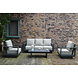 AVH-Collectie Avellino stoel bank loungeset 4 delig antraciet aluminium soft grey