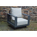 AVH-Collectie Avellino stoel bank loungeset 4 delig antraciet aluminium soft grey