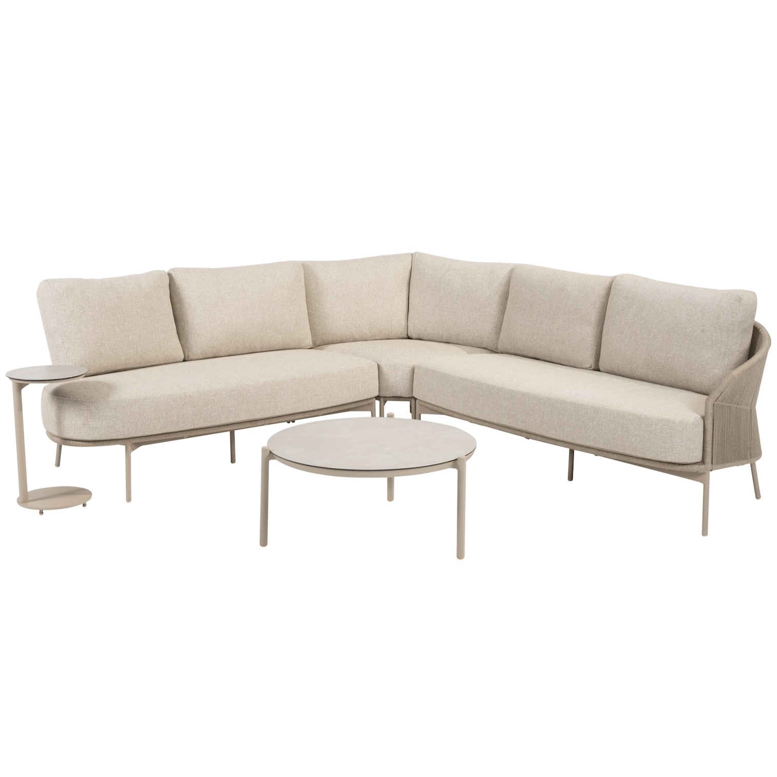 Taste 4SO Florence hoek loungeset 5 delig latte rope 