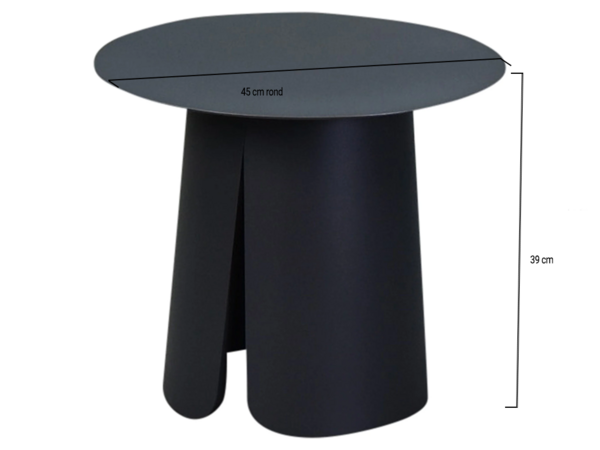 AVH-Collectie Barolo bijzettafel 45cm rond H39cm aluminium antraciet AVH-Collectie Barolo bijzettafel 45cm rond H39cm aluminium antraciet