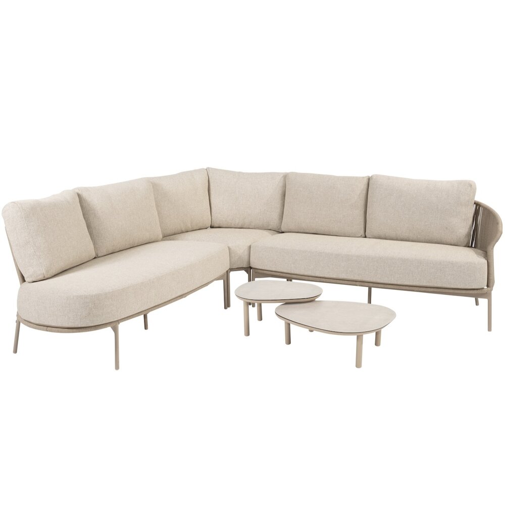 Taste 4SO Florence hoek loungeset 5 delig latte rope Taste 4SO