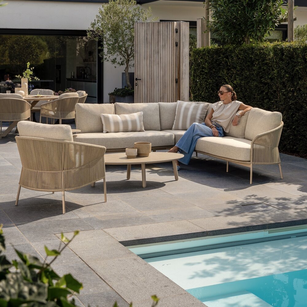 Taste 4SO Florence hoek loungeset 5 delig latte rope Taste 4SO