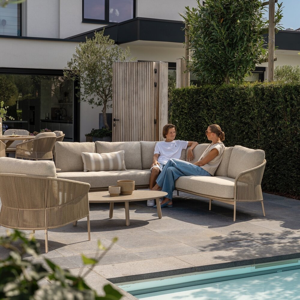 Taste 4SO Florence hoek loungeset 4 delig latte rope Taste 4SO