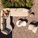 4 Seasons Outdoor Hampton Martinique modulaire hoek loungeset 5 delig mortex amber 4 Seasons Outdoor