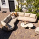 4 Seasons Outdoor Hampton Martinique modulaire hoek loungeset 5 delig mortex amber 4 Seasons Outdoor