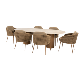 4 Seasons Outdoor Colorado Molina dining tuinset 240x105xH75 cm 7 delig keramiek amber 4 Seasons Outdoor 4 Seasons Outdoor Colorado Molina dining tuinset 240x105xH75 cm 7 delig keramiek amber 4 Seasons Outdoor