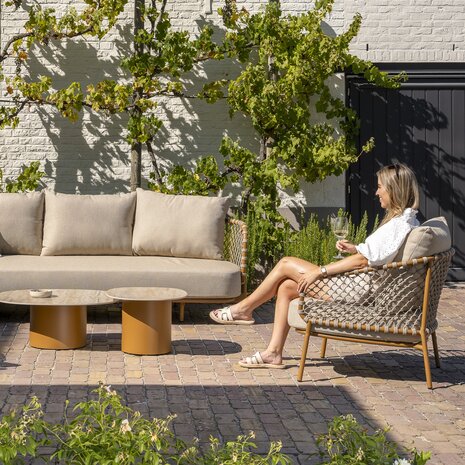 4 Seasons Outdoor Salute Martinique modulaire hoek loungeset 5 delig keramiek amber 4 Seasons Outdoor