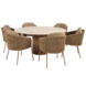 4 Seasons Outdoor Colorado Molina dining tuinset 160xH75 cm rond 7 delig keramiek amber 4 Seasons Outdoor
