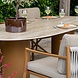 4 Seasons Outdoor Colorado Molina dining tuinset 240x105xH75 cm 7 delig keramiek amber 4 Seasons Outdoor