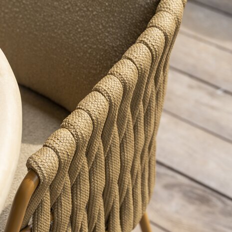 4 Seasons Outdoor Colorado Molina dining tuinset 160xH75 cm rond 7 delig keramiek amber 4 Seasons Outdoor