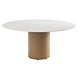 4 Seasons Outdoor Colorado Molina dining tuinset 160xH75 cm rond 7 delig keramiek amber 4 Seasons Outdoor