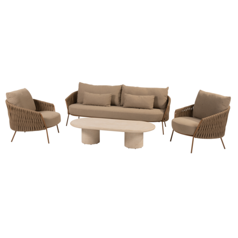 4 Seasons Outdoor Hampton Molina stoel bank loungeset 4 delig mortex amber 4 Seasons Outdoor 4 Seasons Outdoor Hampton Molina stoel bank loungeset 4 delig mortex amber 4 Seasons Outdoor