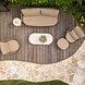 4 Seasons Outdoor Hampton Molina stoel bank loungeset 5 delig mortex amber 4 Seasons Outdoor