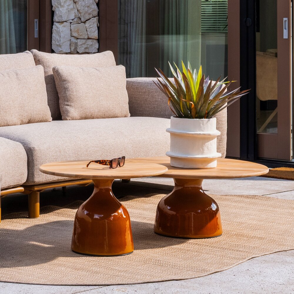 4 Seasons Outdoor June Molina stoel bank loungeset 5 delig teak amber 4 Seasons Outdoor