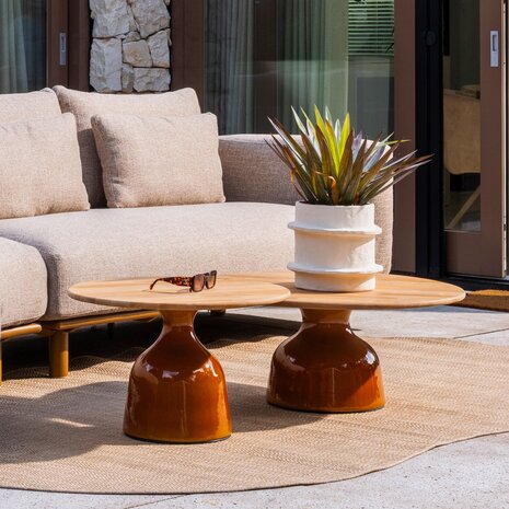 4 Seasons Outdoor June Molina stoel bank loungeset 5 delig teak amber 4 Seasons Outdoor