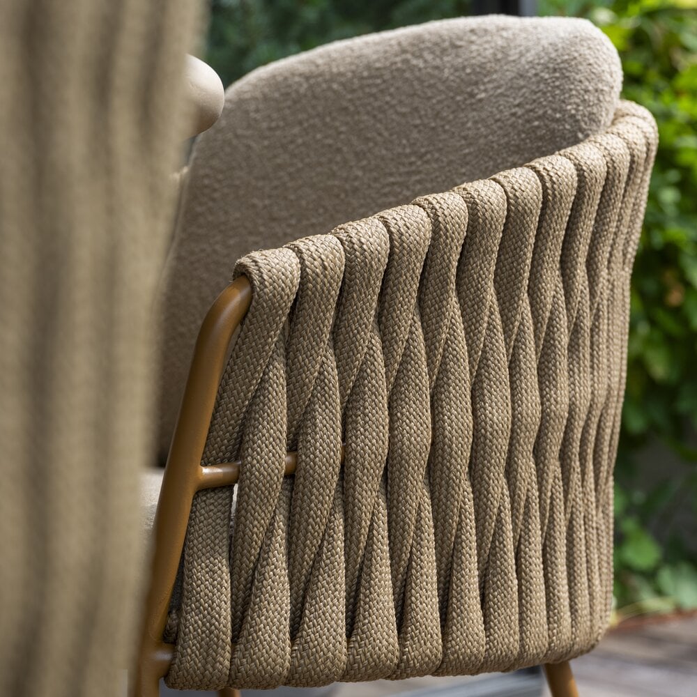 4 Seasons Outdoor Estate Molina dining tuinset 240x105xH75 cm 7 delig keramiek amber 4 Seasons Outdoor