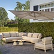 4 Seasons Outdoor June Mykonos modulaire hoek loungeset 6 delige teak latte 4 Seasons Outdoor