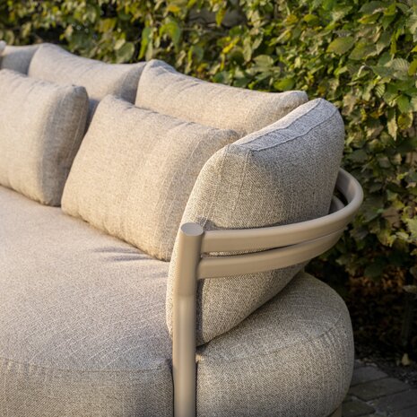 4 Seasons Outdoor Boaz Mykonos modulaire hoek loungeset 5 delig keramiek latte 4 Seasons Outdoor