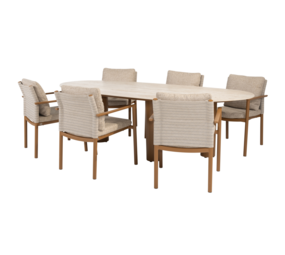 4 Seasons Outdoor Estate Safina dining tuinset 240x105xH75 cm 7 delig keramiek amber 4 Seasons Outdoor 4 Seasons Outdoor Estate Safina dining tuinset 240x105xH75 cm 7 delig keramiek amber 4 Seasons Outdoor