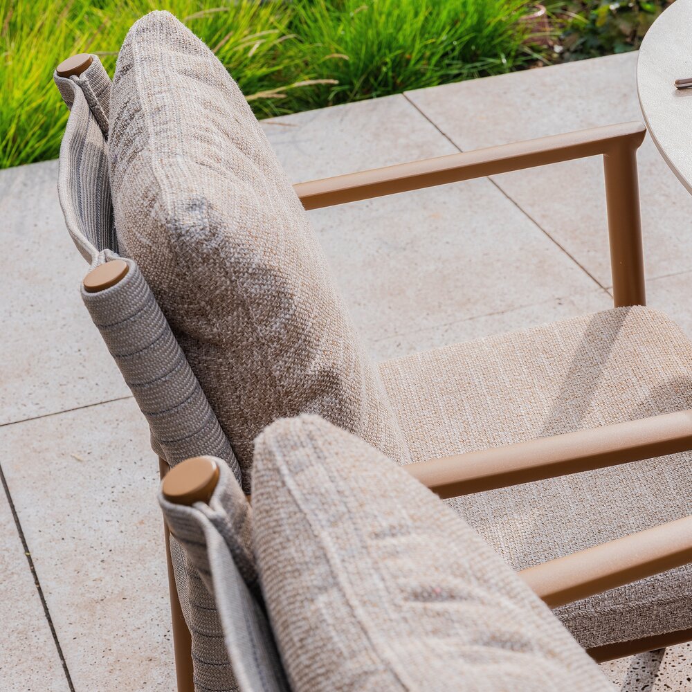 4 Seasons Outdoor Colorado Safina dining tuinset 240x105xH75 cm 7 delig keramiek amber 4 Seasons Outdoor